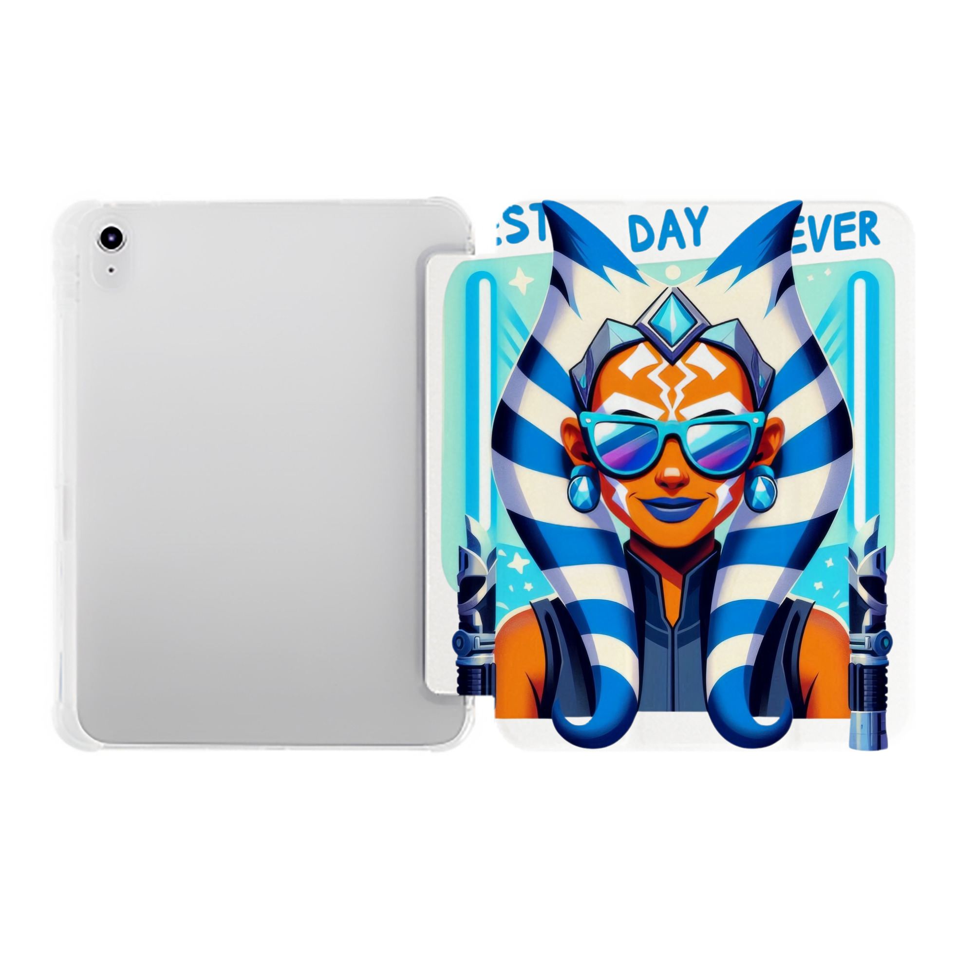 （画像用） スター・ウォーズ Star Wars IPad ケース ペン収納付き 三つ折りスタンド PUレザー×シリコン 対応機種9.5/10.5/10.9インチ